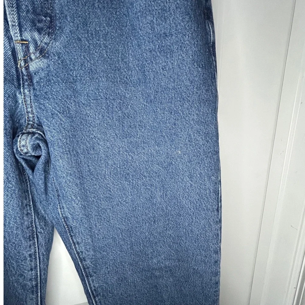 Vintage Levis Premium 501 Straight Leg Jeans Blue Denim Button Fly Womens 27x30 - Picture 9 of 10